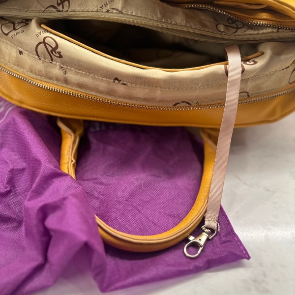 Segolene Paris Hand Bag Good. Mustard Yellow. EUC - Picture 11 of 16